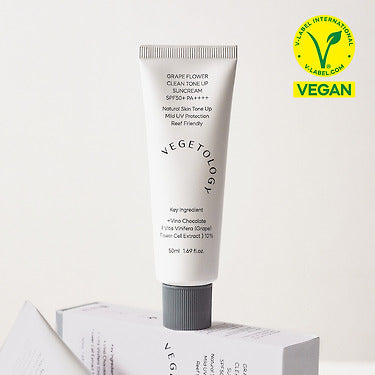 Vegetology Grape Flower Clean Crème solaire tone-up SPF50+ PA++++