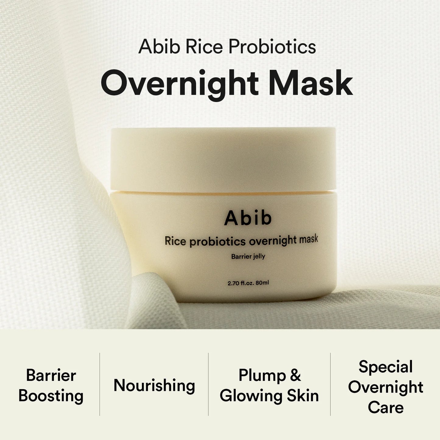 Abib Masque de nuit Rice Probiotics Barrier Jelly