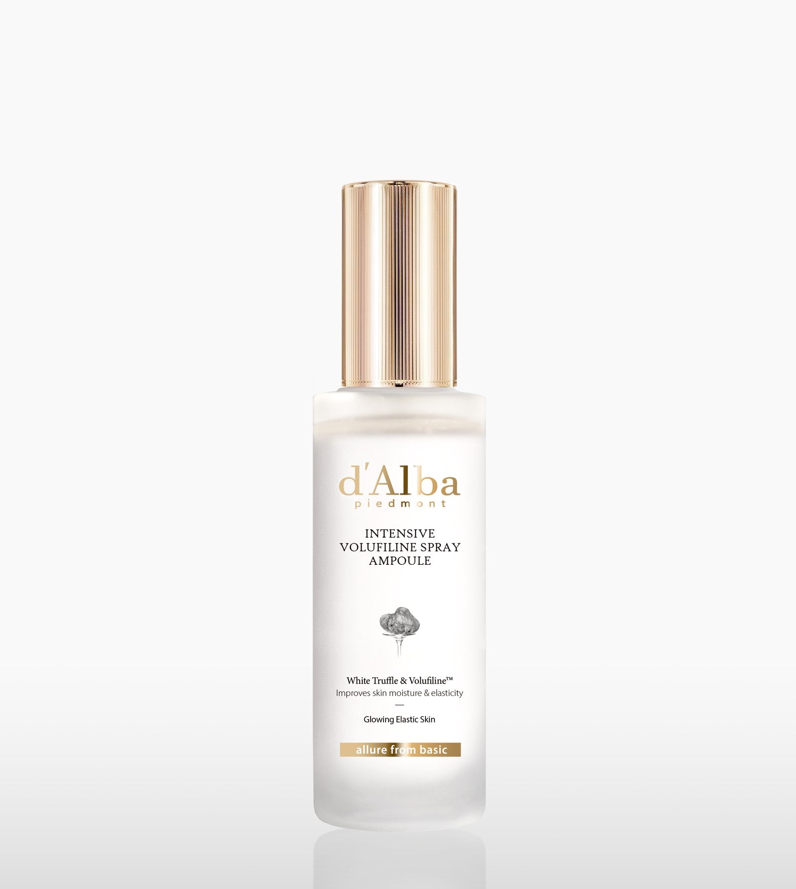 d'Alba Intensive Volufiline Spray Ampoule bottle on a white background
